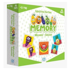 CA Games Memory Hafıza Kartı Meyveler - Sebzeler 48 Parça Puzzle