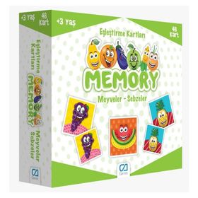 CA Games Memory Hafıza Kartı Meyveler - Sebzeler 48 Parça Puzzle