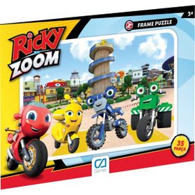 CA Games Parstek Ricky Zoom 35 Parça Frame Kırmızı Puzzle