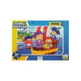 CA Games Puzzle 1 5121 Frame 24 Parça Sevimli Dostlar Puzzle
