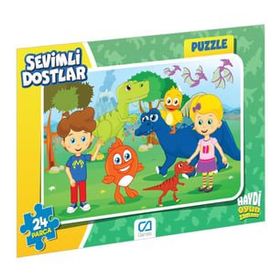 CA Games Puzzle 1 5121 Frame 24 Parça Sevimli Dostlar Puzzle