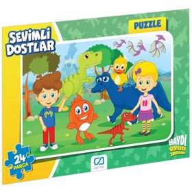 CA Games Puzzle 1 5121 Frame 24 Parça Sevimli Dostlar Puzzle