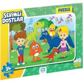 CA Games Puzzle 1 5121 Frame 24 Parça Sevimli Dostlar Puzzle