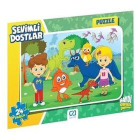 CA Games Puzzle 1 5121 Frame 24 Parça Sevimli Dostlar Puzzle