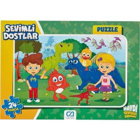 CA Games Sevimli Dostlar Kırmızı Balık 24 Parça Frame Puzzle