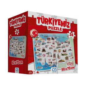 CA Games Türkiyemiz 24 Parça Eğitici Yer Puzzle