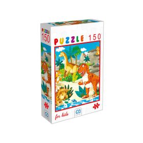 CA Oyuncak CA.6104 150 Parça Çok Renkli Dinazorlar Puzzle