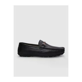 Cabani 010M1659 Hakiki Deri Kahverengi Toka Detaylı Erkek Loafer Ayakkabı