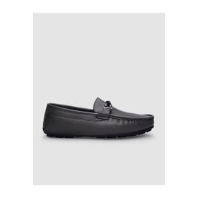 Cabani 010M1659D Hakiki Deri Gri Tokalı Erkek Loafer Ayakkabı