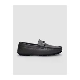 Cabani 010M1659D Hakiki Deri Gri Tokalı Erkek Loafer Ayakkabı
