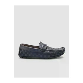 Cabani 010M2823J Hakiki Deri Lacivert Toka Detaylı Erkek Loafer Ayakkabı