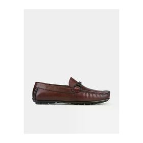 Cabani 010M4823 Hakiki Deri Kahverengi Özel Tasarımlı Erkek Loafer Ayakkabı