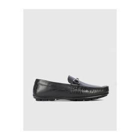 Cabani 010M4823 Toka Detaylı Hakiki Deri Siyah Erkek Loafer Ayakkabı