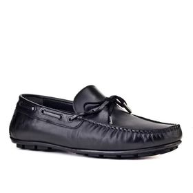 Cabani 010M492 Meşin Astar Hakiki Deri Siyah Erkek Loafer Ayakkabı