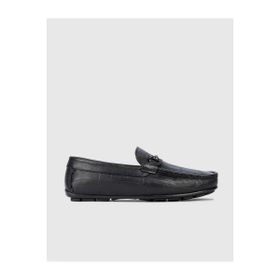 Cabani 010M5823 Hakiki Deri Detaylı Siyah Erkek Loafer Ayakkabı