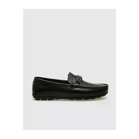 Cabani 010M5823 Hakiki Deri Detaylı Siyah Erkek Loafer Ayakkabı