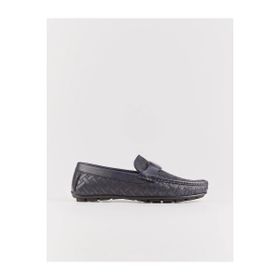 Cabani 010M6823A Hakiki Deri Kauçuk Tabanlı Lacivert Erkek Loafer Ayakkabı