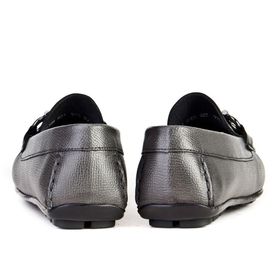 Cabani 010M823 Hakiki Deri Gri Erkek Loafer Ayakkabı