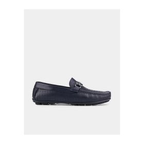 Cabani 010M823K Hakiki Deri Lacivert Erkek Loafer Ayakkabı