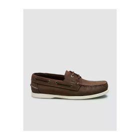 Cabani 052C102 Kahverengi Hakiki Deri Bağcıklı Erkek Loafer Ayakkabı