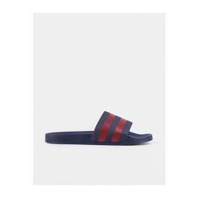 Cabani 100247R Bordo Şerit Çizgili Lacivert Erkek Plaj Terlik