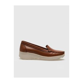 Cabani 1128 Hakiki Deri Taba Kadın Comfort Ayakkabı
