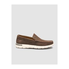 Cabani 133M052 Hakiki Deri Kahverengi Erkek Günlük Loafer Ayakkabı