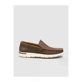 Cabani 133M052 Hakiki Deri Kahverengi Erkek Günlük Loafer Ayakkabı