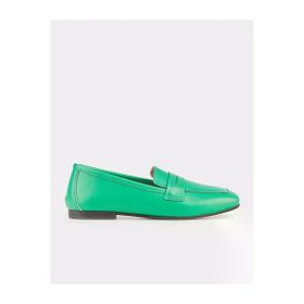 Cabani 16101 Hakiki Deri Yeşil Kadın Loafer Ayakkabı