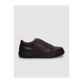 Cabani 162B995 Hakiki Deri Kahverengi Bağcıklı Erkek Sneaker