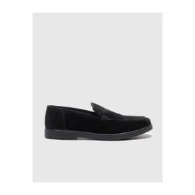 Cabani 16500A042 Hakiki Deri Siyah Süet Erkek Loafer Ayakkabı