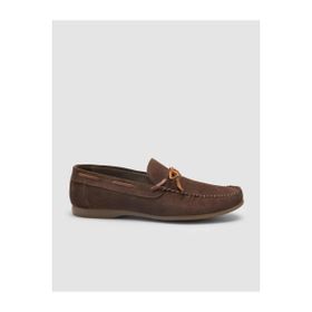 Cabani 167M875 Hakiki Deri Kahverengi Süet Erkek Loafer Ayakkabı