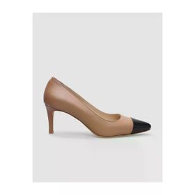 Cabani 197008 Hakiki Deri Vizon Siyah Kadın Stiletto