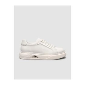 Cabani 2799 Nubuk Deri Beyaz Erkek Sneaker