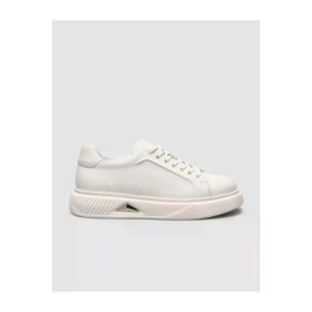 Cabani 2799 Nubuk Deri Beyaz Erkek Sneaker