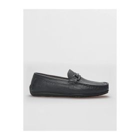 Cabani 296M5823A Hakiki Deri Lacivert Toka Detaylı Erkek Loafer Ayakkabı