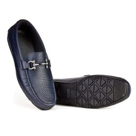 Cabani 296M823J Hakiki Deri Toka Detaylı Lacivert Erkek Loafer Ayakkabı