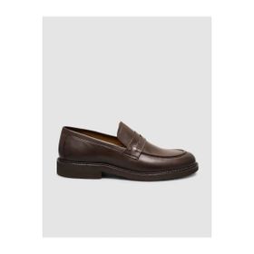 Cabani 3495 Hakiki Deri Kahverengi Erkek Klasik Loafer Ayakkabı