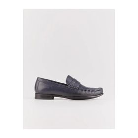 Cabani 442M1176 Hakiki Deri Kauçuk Tabanlı Lacivert Erkek Loafer Ayakkabı
