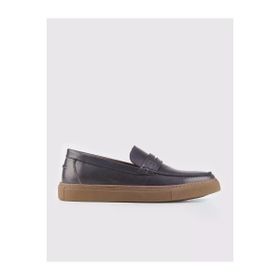 Cabani 518M1587 Hakiki Deri Lacivert Erkek Loafer Ayakkabı