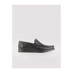 Cabani 523M1551 Hakiki Deri Siyah Sneaker Erkek Günlük Ayakkabı