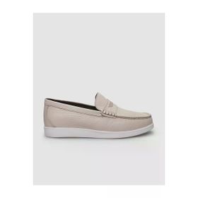 Cabani 523M1738 Hakiki Deri Bej Loafer Erkek Günlük Ayakkabı