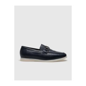 Cabani 572M1660 Hakiki Deri Lacivert Tokalı Erkek Loafer Ayakkabı
