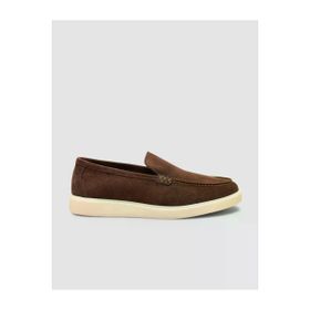 Cabani 605M1651 Süet Kahverengi Erkek Loafer Ayakkabı