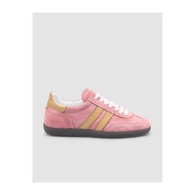 Cabani Bağcıklı %100 Hakiki Deri Pembe Kadın Sneaker Ayakkabı