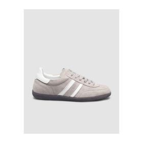 Cabani Bağcıklı Hakiki Deri Gri Kadın Sneaker Ayakkabı