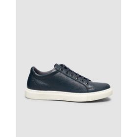 Cabani Bağcıklı Lacivert Deri Beyaz Taban Erkek Sneaker Ayakkabı