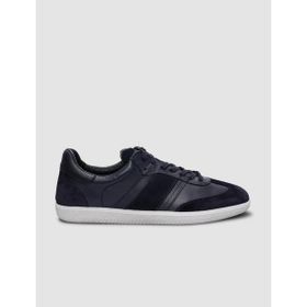 Cabani Bağcıklı Lacivert Deri Beyaz Taban Erkek Sneaker Ayakkabı