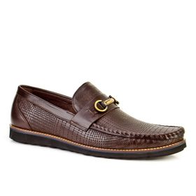 Cabani Gri Deri Loafer Günlük Erkek Ayakkabı