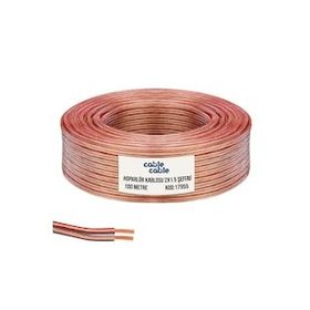 Cable Cable Kordon Şeffaf 2x1.5 cm 100 mt Hoparlör Kablosu